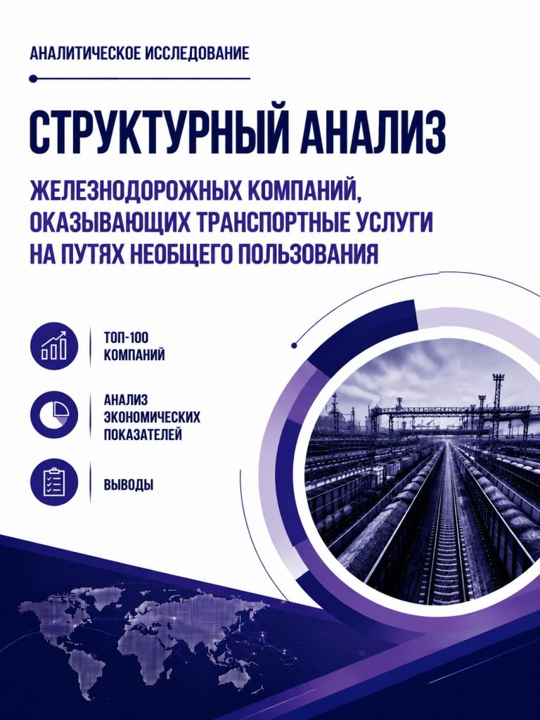 Структурный анализ железнодорожных компаний, оказывающих транспортные услуги на путях необщего пользования